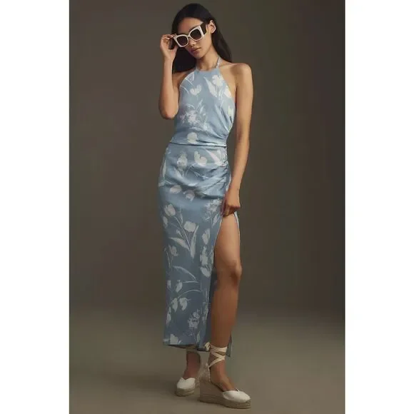 chinese dress ladies Linen Sofia Midi Dress – Sozy main image 0
